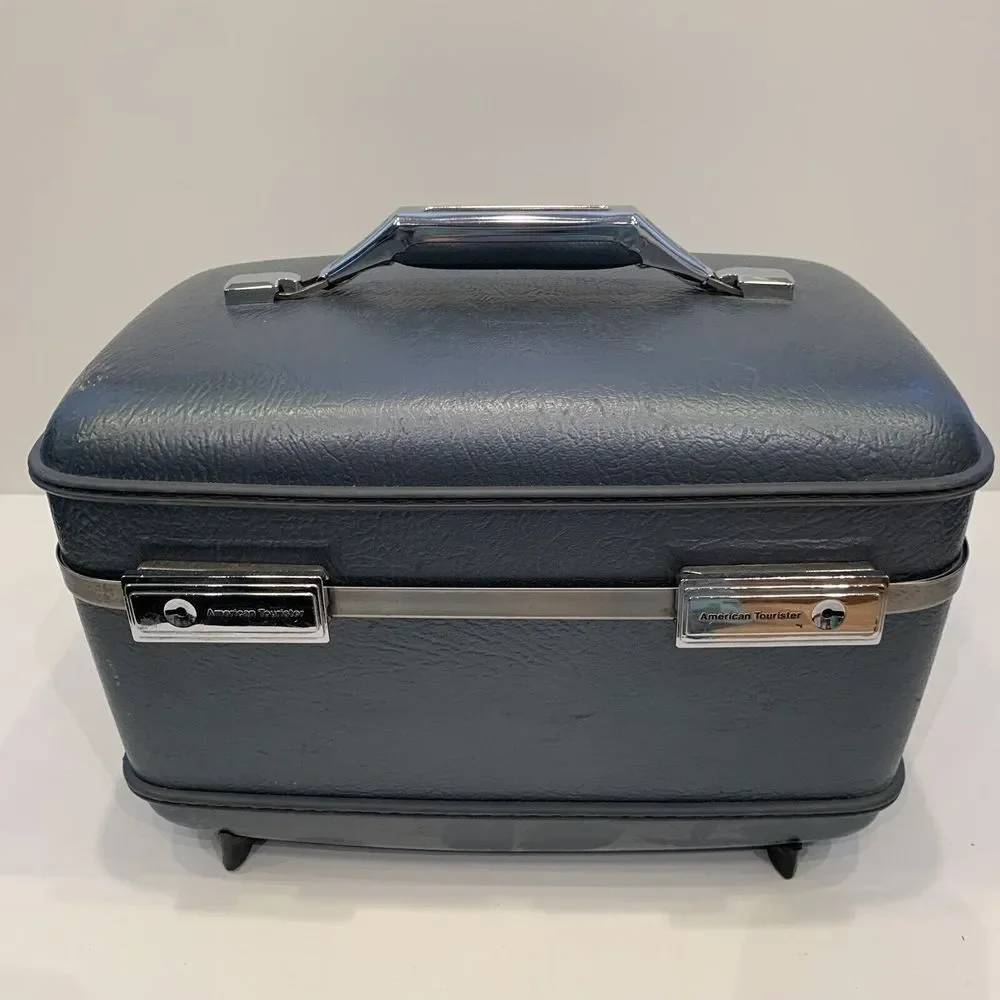 Vintage Train Case American Tourister Luggage Mid Century Carry‎ On